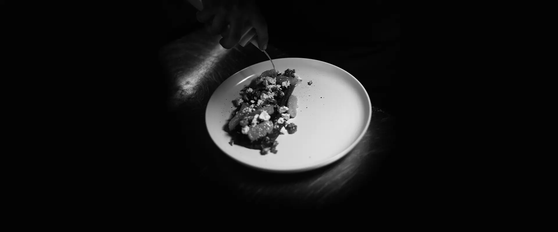 Florios elegant plated dish with artistic presentation